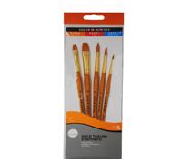 Daler Rowney - Set di pennelli con setole Sintetiche Gold Taklon e Manico Corto, 5 pz.