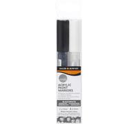 Daler Rowney Simply Acrylic Paint Markers 2Mm Pack Di 2 Nero E Bianco