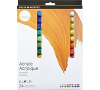 set colori acrilici da 12 e 24 pz DALER ROWNEY SIMPLY ACRYLIC tubi 12 ml