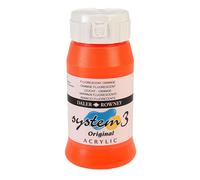 Daler Rowney Sistema 3 Originale Pittura Acrilica 500ml Arancione Fluorescente