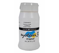 Daler Rowney System3 Colori acrilici Titanium White 500 ml 1 pz