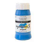 Daler Rowney System 3 Acrylic Colour 500 ml Tubs by Coeruleum Blue (Hue)