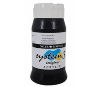 Daler Rowney System3 Colori acrilici Process Black 500 ml 1 pz