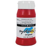 Daler Rowney Sistema 3 Pittura Acrilica Cadmio Rosso Profondo (500ml)