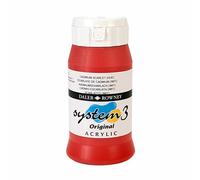 Daler Rowney Sistema 3 Pittura Acrilica Cadmio Scarlatto 500ml