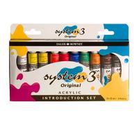 Daler Rowney Sistema 3 Pittura Acrilica Introduzione Set (10 X 22ml Tubetti)