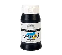 Daler Rowney Sistema 3 Pittura Acrilica Mars Nero (500ml)