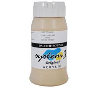 Daler Rowney Sistema 3 Pittura Acrilica Processo Buff Titanio (500ml)