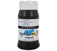 Daler Rowney Sistema 3 Pittura Acrilica Terra D'Ombra Naturale (500ml)