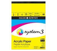 Daler Rowney Sistema 3 Vernice Acrilica Blocco da Disegno A4