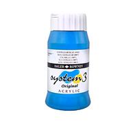 Daler Rowney System 3 Acrylic Colour 500 ml Tubs by Coeruleum Blue (Hue)