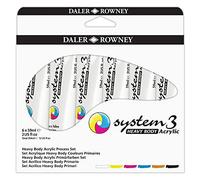 Daler Rowney System 3 set 6 tubi 59ml colori acrilici primari