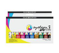 Daler Rowney System3 Acrilico Fluido Set Flacone 8 x 29,5 ml