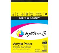 Daler Rowney Sistema 3 Vernice Acrilica Blocco da Disegno A4