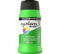 Daler Rowney System3 Colori acrilici Fluorescent Green 500 ml 1 pz