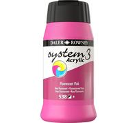 Daler Rowney System3 Colori acrilici Fluorescent Pink 500 ml 1 pz
