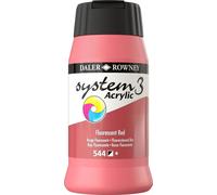 Daler Rowney System3 Colori acrilici Fluorescent Red 500 ml 1 pz