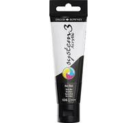 Daler Rowney System3 Mars Black - Tubetto di pittura acrilica da 59 ml, per artisti e studenti, pittura artistica per murales, tela e altro ancora, pittura artistica per tutti i set di abilità