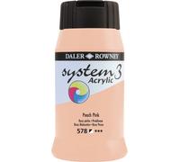Daler Rowney System3 Colori acrilici Peach Pink 500 ml 1 pz