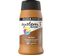 Daler Rowney System3 Colori acrilici Raw Sienna 500 ml 1 pz