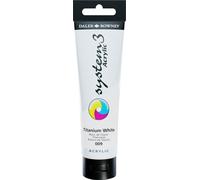 Daler Rowney System 3-Tubetto Di Colore Acrilico 150 ml Blanc titane