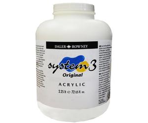 Daler-Rowney - Vasetto di acrilico System 3, 2,25 l, bianco titanio