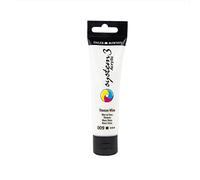 Daler Rowney vernice acrilica System 3 da 59 ml., 009 Titanium White, 59ml