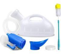 Daletu Pappagallo Urina Uomo, 2000 ml orinatoio per uomini donne portatile a prova di fuoriuscita di plastica riutilizzabile bottiglia di urina grande con tappo a vite (Bianco)