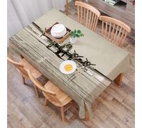 DALEXHM Tablecloth,Washable,Rectangle,137x183 cm,Aereo militare retrò, un ritratto in bianco e nero che cattura la grandiosità di,Water-Repellent,Stain Protection,Festival,Restaurant,Party and Garden