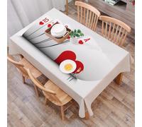 DALEXHM Tablecloth,Washable,Rectangle,137x183 cm,Decorazioni per tornei di poker, carte da gioco Royal Flush Hearts Wet, protezio,Water-Repellent,Stain Protection,Festival,Restaurant,Party and Garden