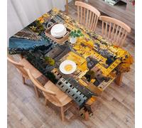 DALEXHM Tablecloth,Washable,Rectangle,137x183 cm,Italia, Colosseo a Roma anfiteatro antica architettura storica sera dicembre,Water-Repellent,Stain Protection,Festival,Restaurant,Party and Garden