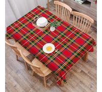 DALEXHM Tablecloth,Washable,Rectangle,137x183 cm,Plaid, motivo a quadri in stile Buffalo, stile boscaiolo, stile retrò,Water-Repellent,Stain Protection,Festival,Restaurant,Party and Garden