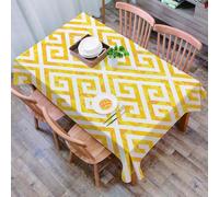 DALEXHM Tablecloth,Washable,Rectangle,137x183 cm,Premier Prints IndoorOutdoor Towers Giallo Agrumi Premier prints,Water-Repellent,Stain Protection,Festival,Restaurant,Party and Garden