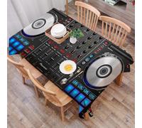 DALEXHM Tablecloth,Washable,Rectangle,137x183 cm,Vetrina per apparecchiature professionali per DJ, controller Pioneer DDJ-SX, dot,Water-Repellent,Stain Protection,Festival,Restaurant,Party and Garden