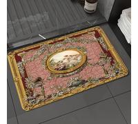 DALEXHM Tappetino da Bagno 40x60 cm,Dipinto tridimensionale sul soffitto in stile barocco, sala principale, orname,Antiscivolo,Morbido Assorbente, in Microfibra,Lavabile in Lavatrice,per Vasca,Doccia