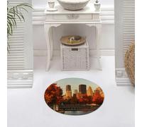 DALEXHM Tappetino da Bagno 60x60 cm,Edifici nel vecchio porto di Montreal la mattina presto durante la stagione au,Antiscivolo,Morbido Assorbente, in Microfibra,Lavabile in Lavatrice,per Vasca,Doccia