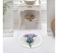 DALEXHM Tappetino da Bagno 60x60 cm,Illustrazione vettoriale di un fiore di mariano dipinto ad acquerello.,Antiscivolo,Morbido Assorbente, in Microfibra,Lavabile in Lavatrice,per Vasca,Doccia