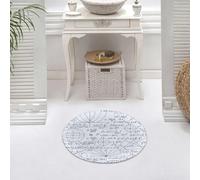 DALEXHM Tappetino da Bagno 60x60 cm,Moderno, Genio della Scuola Studente Intelligente Matematica Geometria Scienza,Antiscivolo,Morbido Assorbente, in Microfibra,Lavabile in Lavatrice,per Vasca,Doccia