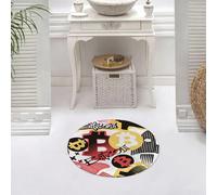 DALEXHM Tappetino da Bagno 60x60 cm,Simbolo della valuta digitale Bitcoin in stile scarabocchio, motivo funky e se,Antiscivolo,Morbido Assorbente, in Microfibra,Lavabile in Lavatrice,per Vasca,Doccia