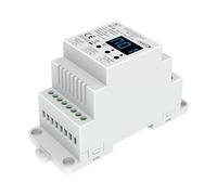 DALI AC TRIAC Dimmer Da Guida DIN, Con Display Digitale, Per Lampada Led Dimmerabile 220V Taglio di Fase, Pulsante NO, DALI-2, 1 Canale 1,5A Max 360W, 1 Indirizzo, Curva Lineare o Logaritmica