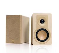 DALI KUPID - Altoparlante HiFi compatto e passivo di alta qualità, design a 2 vie, con woofer da 4,5" e tweeter da 1", supporto da parete incluso (coppia) - bianco caramello