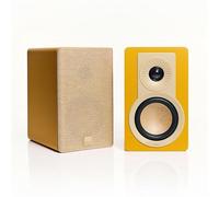 DALI KUPID - Altoparlante HiFi compatto e passivo di alta qualità, design a 2 vie, con woofer da 4,5" e tweeter da 1", supporto da parete incluso (coppia) - giallo oro
