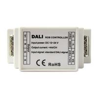 DALI Led RGB Controller Centralina 3 Canali DC12V 24V 3X4A Attacco Guida Rotaia