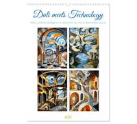 Dali meets Technology (Wall Calendar 2027 DIN A3 portrait), CALVENDO 12 Month Wa