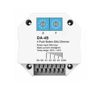 DALI Signal 4 Push Button Dimmer Work DALI Master/ Bus Power Supply da-4S Encoding Select Addresses for LED Light