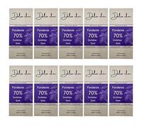 Dalia Choc - Tavolette di cioccolato PREMIUM - 10 Pezzi | Senza Aggiunta di Zuccheri | Prodotto in ITALIA | BEAN TO BAR - FONDENTE