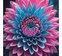 Dalia fiore,Dalia bulbi,bulbi di dalia gigante,Bulbi da fiore resistenti,Splendide piante ornamentali per giardini e vasi,Zinnia(senza semi, non artificiali,resistenti)-8bulbi-J