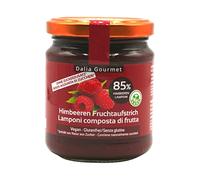 Dalia Gourmet - Composta con 85% di Frutta 1x220g | Senza aggiunta di zuccheri con ERITRITOLO - STEVIA | Prodotto artigianale italiano | Senza Glutine (Lampone)