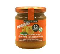 Dalia Gourmet - Composta con 85% di Frutta 1x220g | Senza aggiunta di zuccheri con ERITRITOLO - STEVIA | Prodotto artigianale italiano | Senza Glutine (Albicocca)