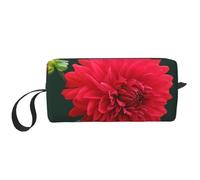 Dalia rossa, Borsa per il trucco Borsa per cosmetici Borsa da toilette da viaggio portatile Borsa per trucco Organizer